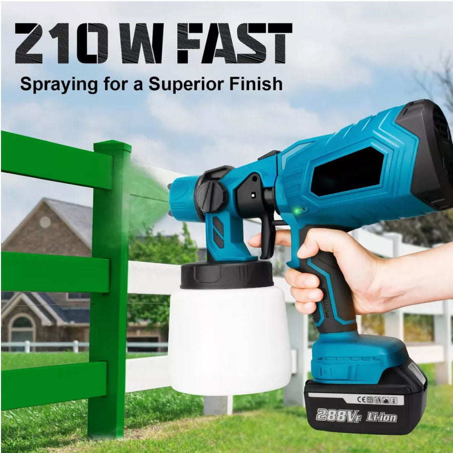 21V LI-ION Pistola Pulverizadora Pintura Recargable Inalambrica