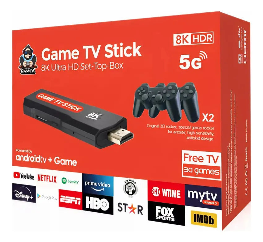 GAME TV STICK Q9 + XUPER TV ORIGINAL