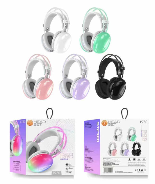 DIADEMA RGB GAMER BLUETOOTH P780
